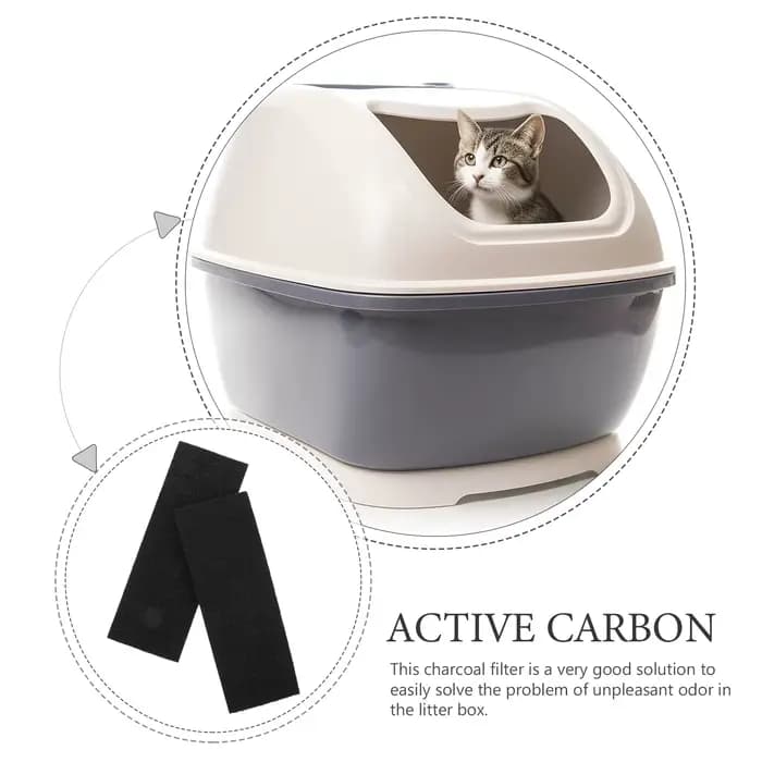 Filtres à charbon actif pour litière de chat