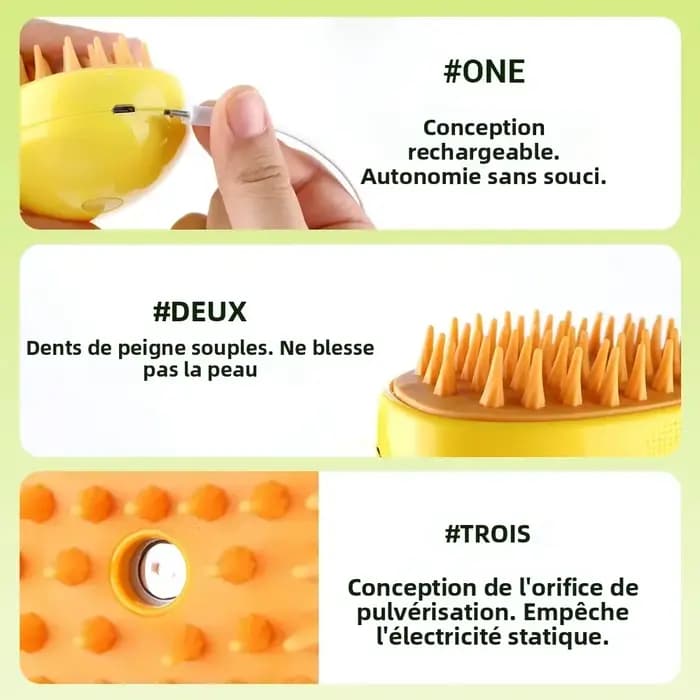 Brosse de toilettage pour animaux de compagnie