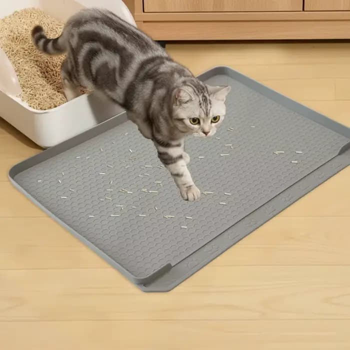 Tapis de litière en Silicone pour chat