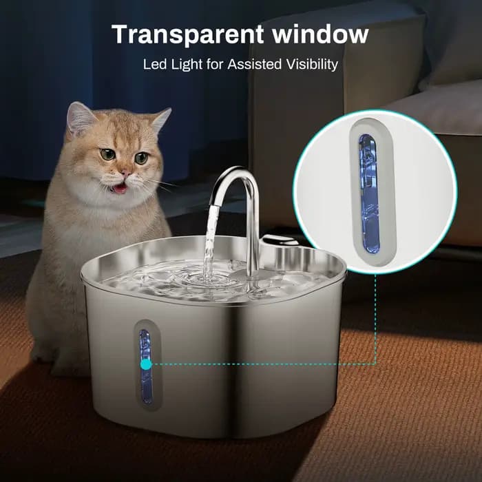 Fontaine d'eau automatique pour chat