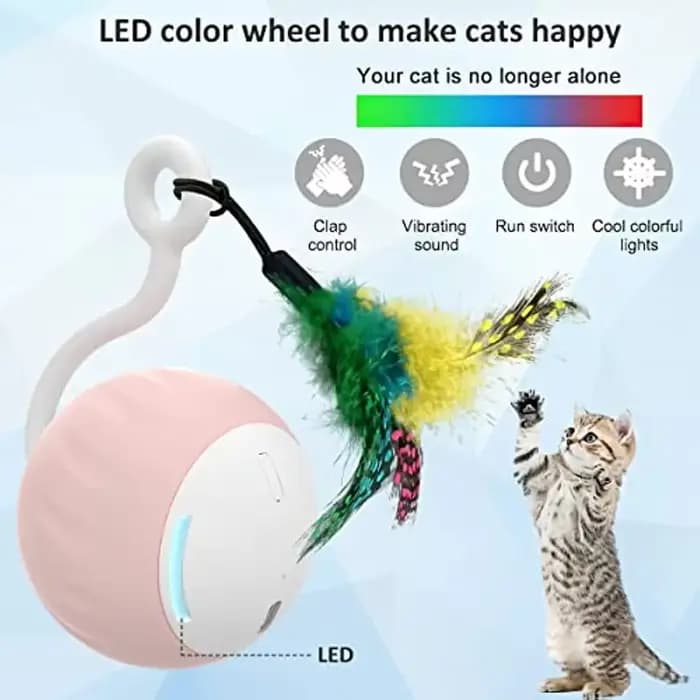 Jouets robotiques intelligents pour chat d'intérieur