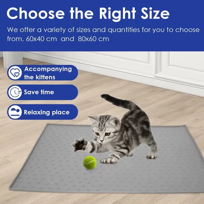 Polymères de litière en silicone imperméables pour chat