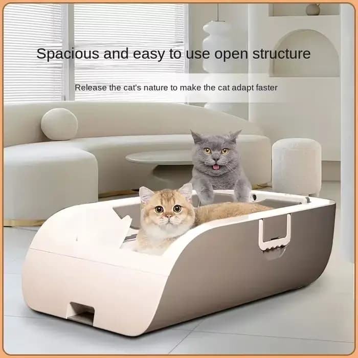 Bac à litière intelligent automatique pour chat