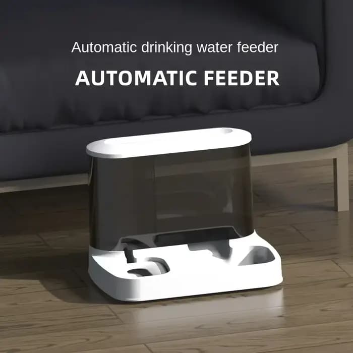 Distributeur automatique de nourriture pour chat de grande capacité, bol d'eau potable, fournitures pour animaux de compagnie, séparation humide et sèche, récipient de nourriture pour chien