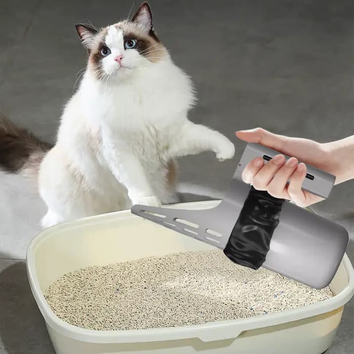 Grande pelle à litière pour chat avec boîte de rangement intégrée