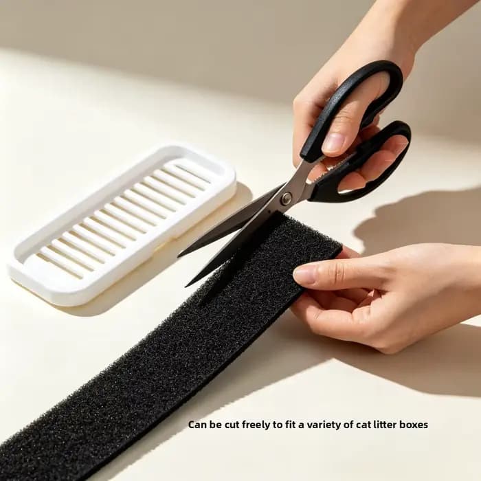 Filtre en coton à charbon actif pour litière pour chat, 3 pièces, remplacement pour un nettoyage plus efficace