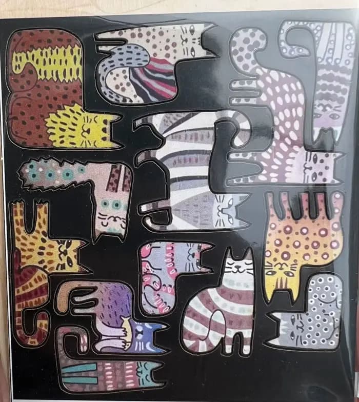 Jouet de puzzle amusant en bois en forme de chat