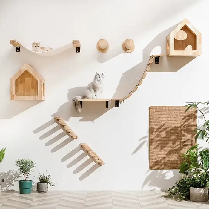 Étagère d'escalade murale pour chat
