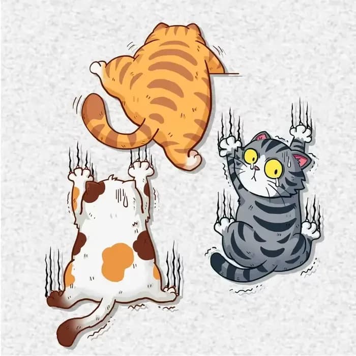 Autocollants de style animaux de chats grimpants, autocollant de voiture drôle de chat de compagnie, décoration de carrosserie de voiture, accessoires de décoration automobile
