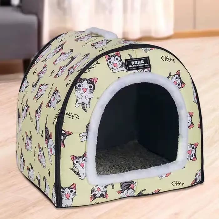 Litière pour chat semi-fermée thermique