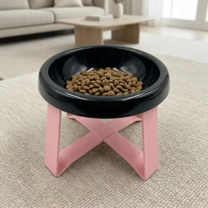 Gamelle surélevée grand diamètre anti-déversement et anti-fuite pour chats et chiens, gamelle surélevée anti-étouffement et anti-choc pour animaux de compagnie