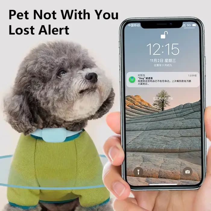 Traceur GPS étanche pour animaux de compagnie - Localisateur pour chiens et chats