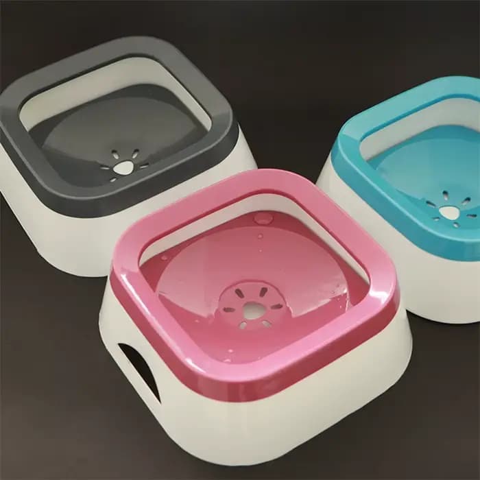 Bol d'eau anti-éclaboussures pour chiens, 1l, grande capacité, abreuvoir pour chiens, chiot, chat, accessoires pour animaux de compagnie
