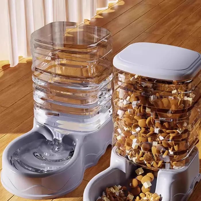 Distributeur automatique de nourriture et d'eau pour chats et chiens