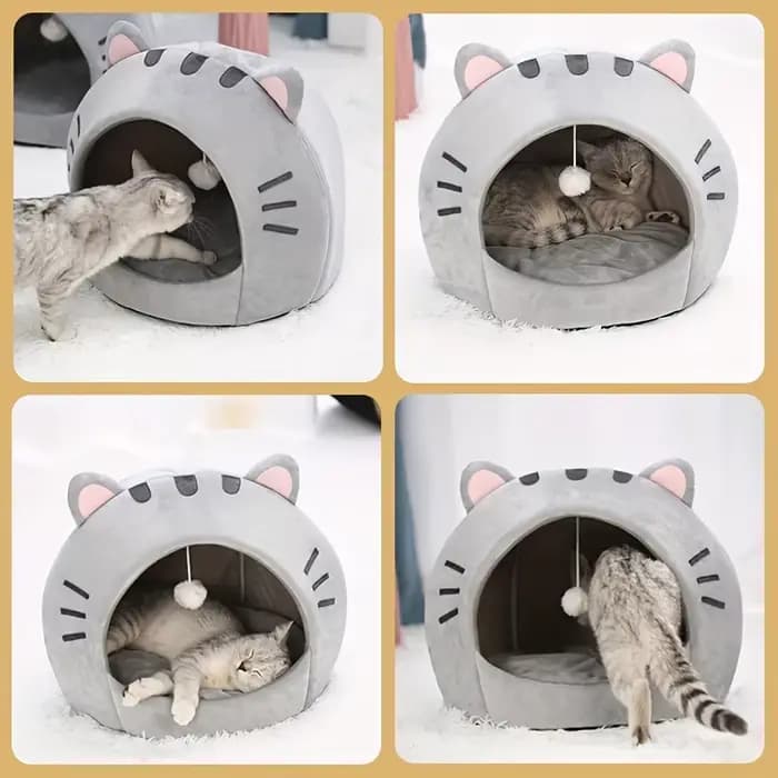 Lit pour chat de dessin animé