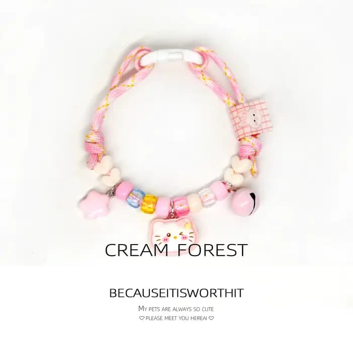 Collier coloré et mignon pour animaux de compagnie