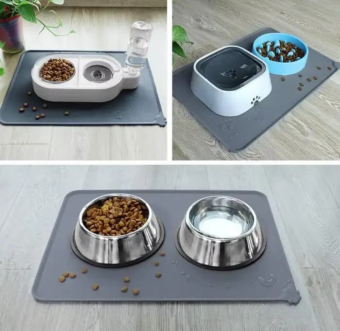 Tapis de nourriture pour chien et chat