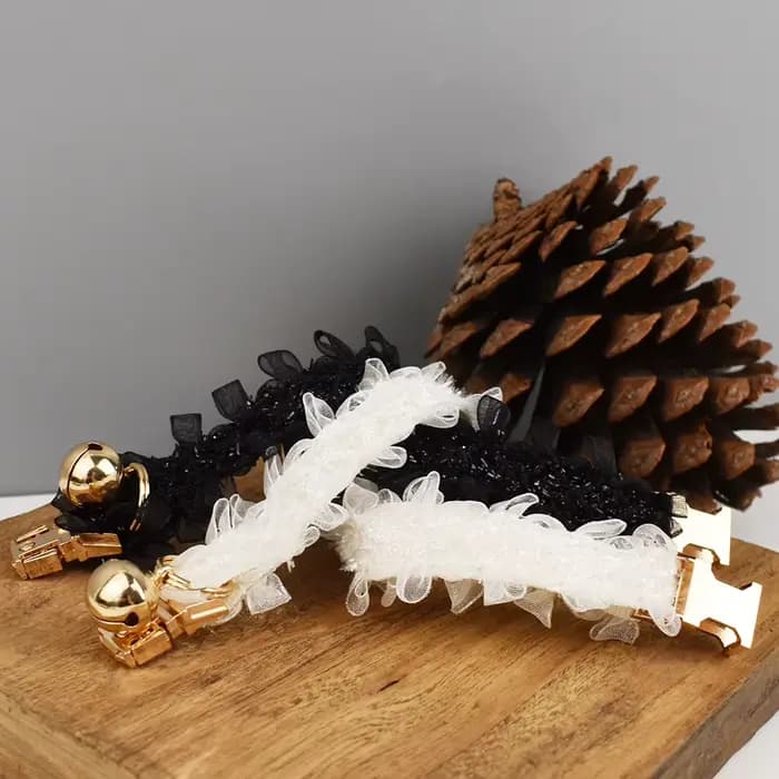 Collier pour chat en dentelle réglable