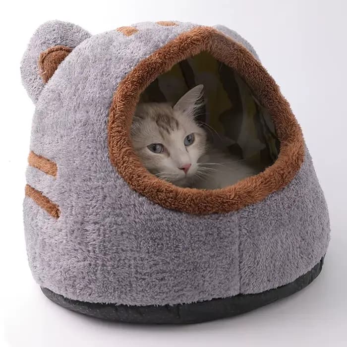 Lit pour chat confortable pour le sommeil profond hivernal