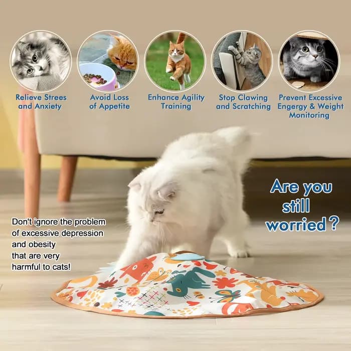 Jouet Électrique Interactif pour Chat ATUBAN