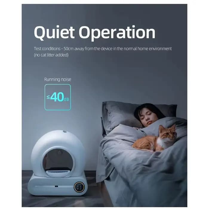 Bac à litière pour chat autonettoyant extra large