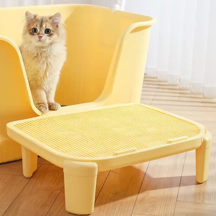 HOOPET tapis à litière pour chats anti-éclaboussures Double couche boîte