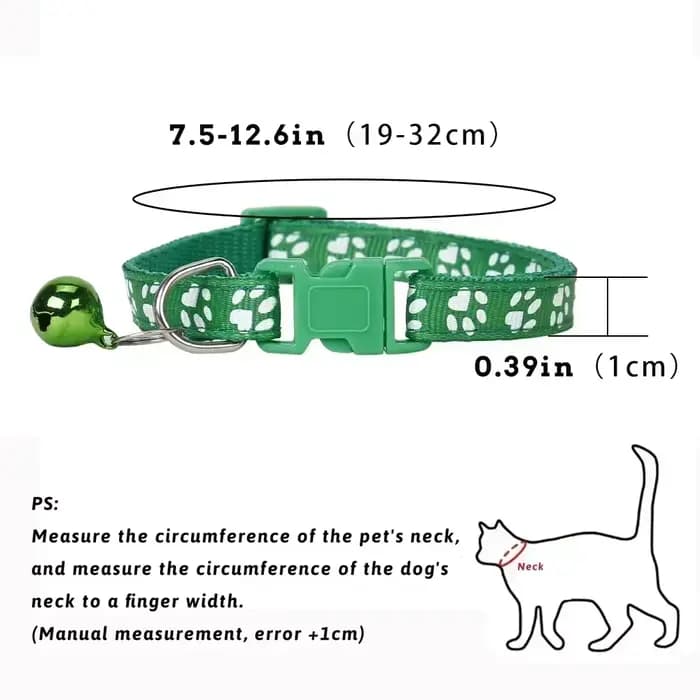 Collier universel pour animal de compagnie avec cloche et séparateur de matériau PP