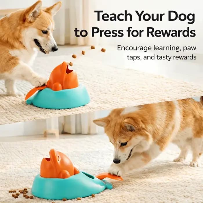 Jouet de dressage pour animaux de compagnie : Distributeur interactif de nourriture pour chien