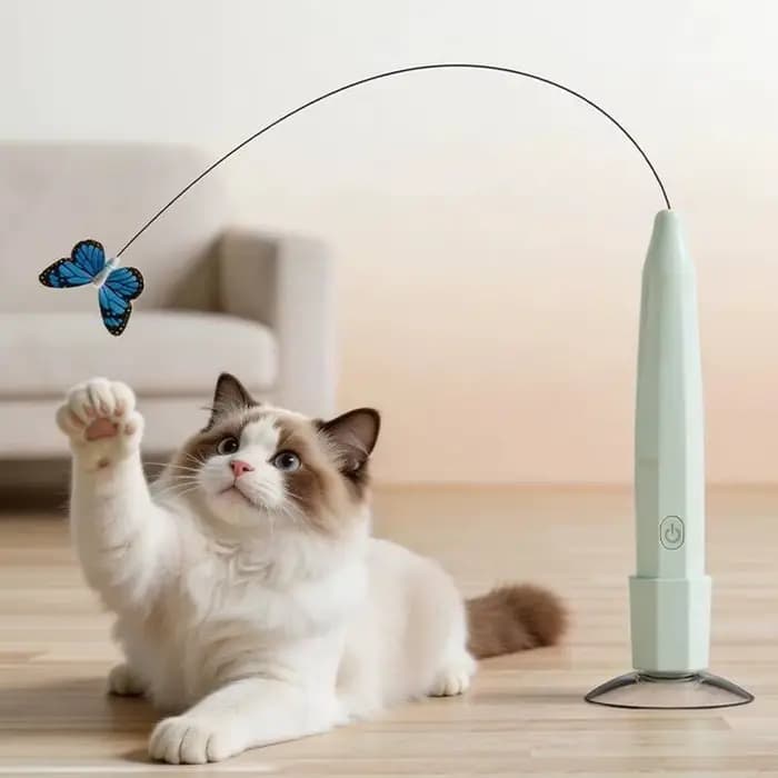 Jouet électrique papillon volant pour chat