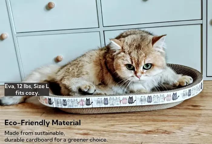 Grattoir à ongles pour chat en carton ondulé