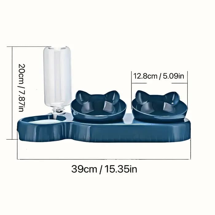 Bols pour animaux de compagnie avec mangeoire à eau