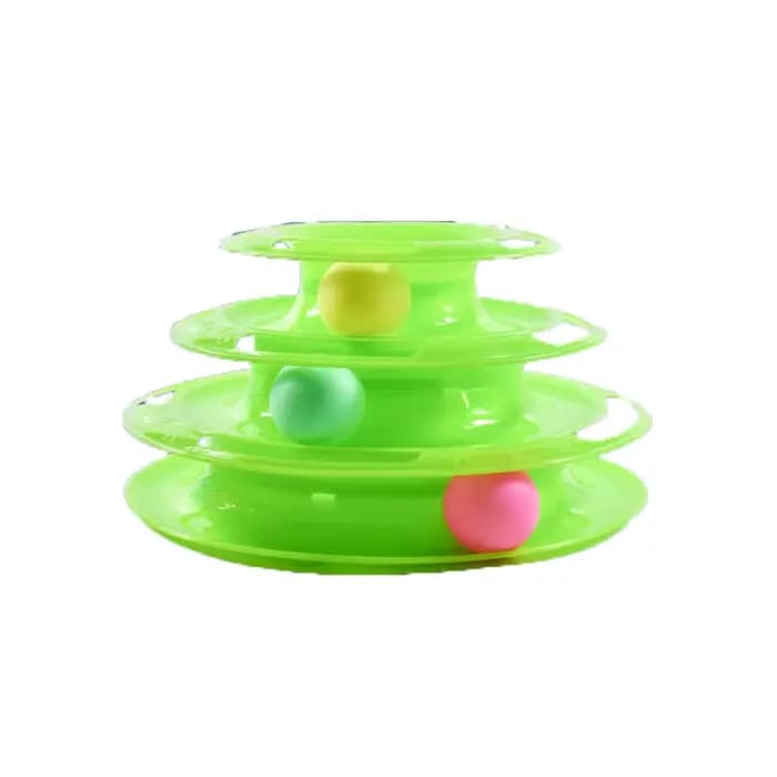 Plateau tournant en plastique pour chat