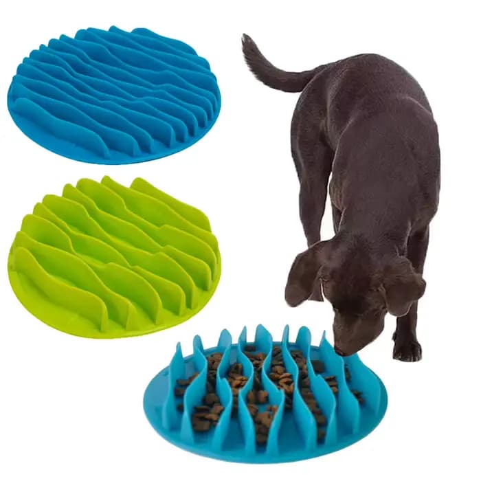 Animal de compagnie chien chat nourriture mangeoire lente Jungle Design chiot anti-étouffement