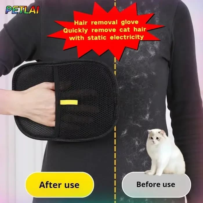 Gant anti-poils pour animaux de compagnie