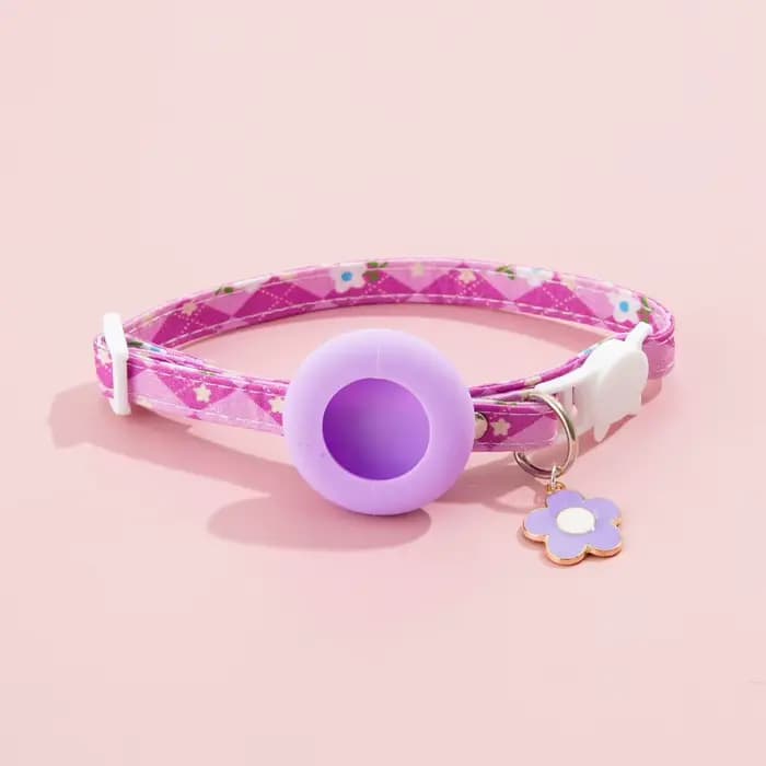 Collier de sécurité réglable pour chat avec support Apple Air Tag