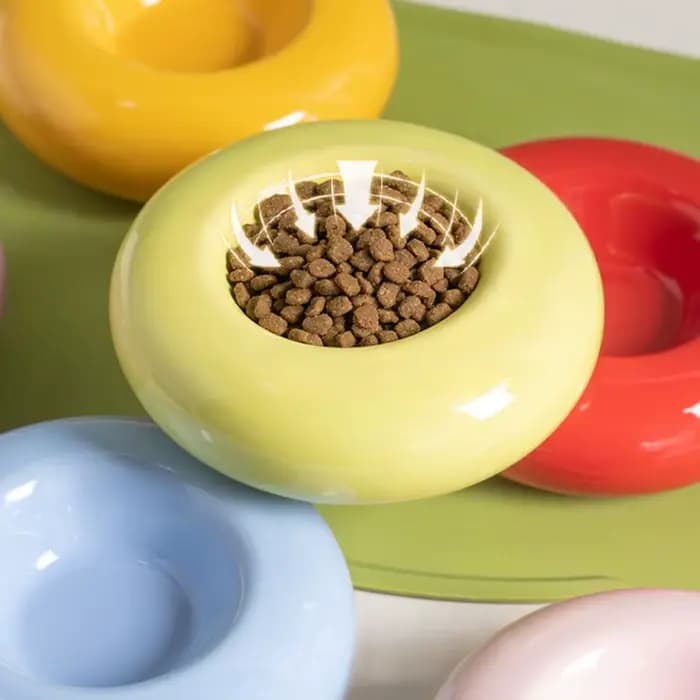 Bol en céramique pour nourriture et eau pour chat