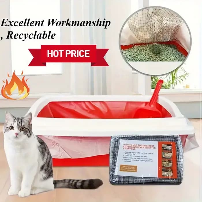 Filtres à litière lavables pour chat