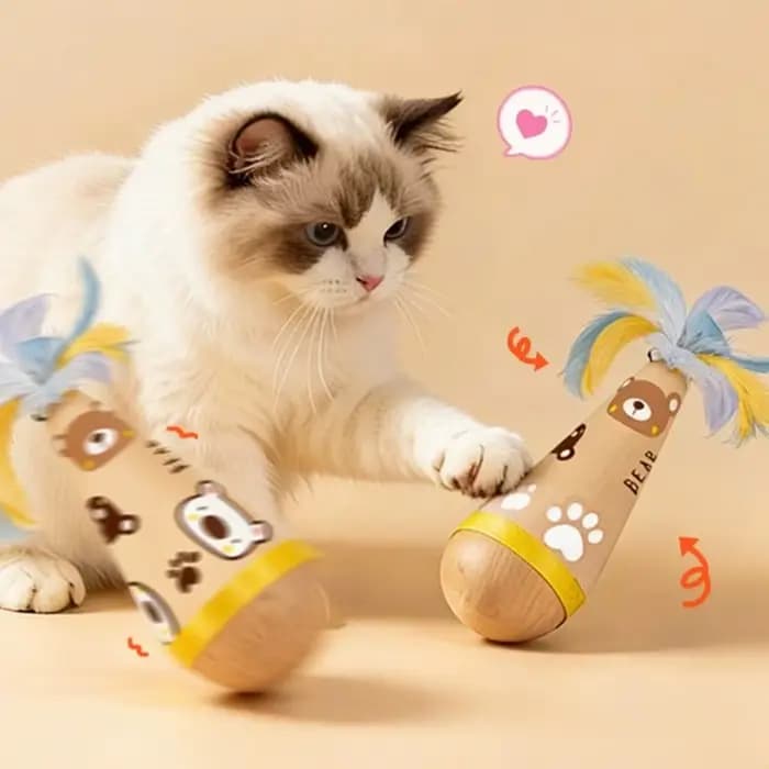Jouet interactif Wobble & Spin pour chiens et chats