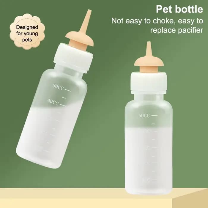 ● Biberon d'alimentation pour chatons, distributeur de lait liquide à presser, biberon d'allaitement pour chiots, chiens, lapins, hamsters, chats nouveau-nés