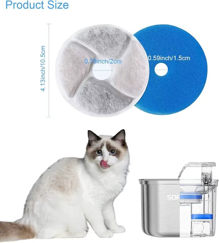 Filtre de remplacement pour fontaine d'eau pour chat