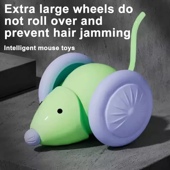 Jouet pour chat, souris intelligente interactive avec roues Extra larges
