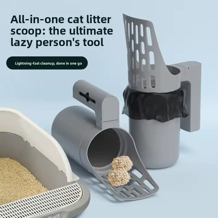 Pelle à litière, poubelle pour nettoyer les excréments de chat