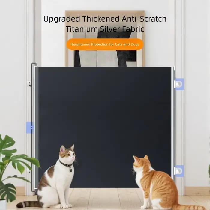 Porte rétractable automatique multifonctionnelle pour animaux de compagnie