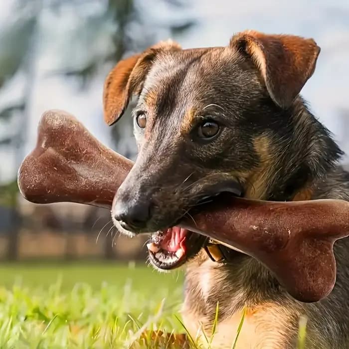 Jouet à mâcher durable aromatisé au bœuf pour chien
