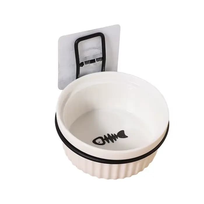 Bols muraux en céramique pour chat et chien
