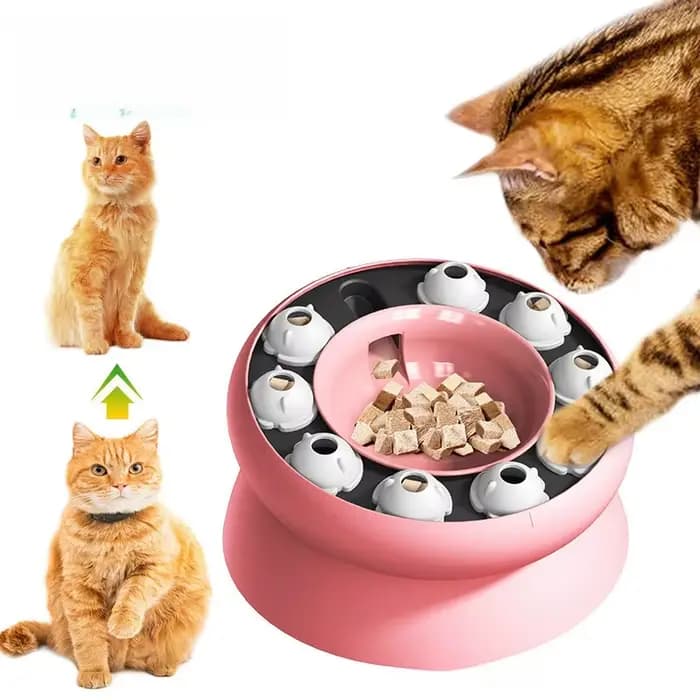 Bol à puzzle interactif pour chat