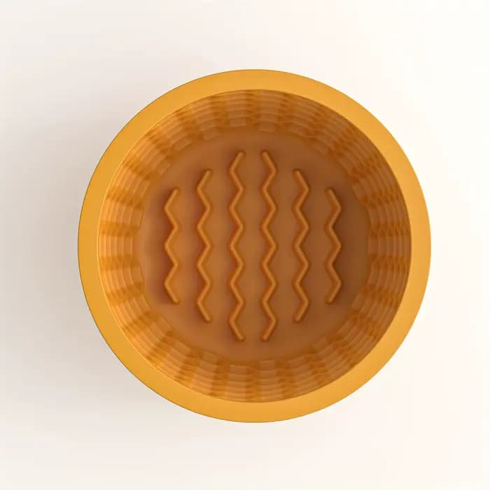 Tasse de bol pour chien à alimentation lente en silicone – Conception de distraction antidérapante pour les races de petite à moyenne taille – Promuove la digestion saine