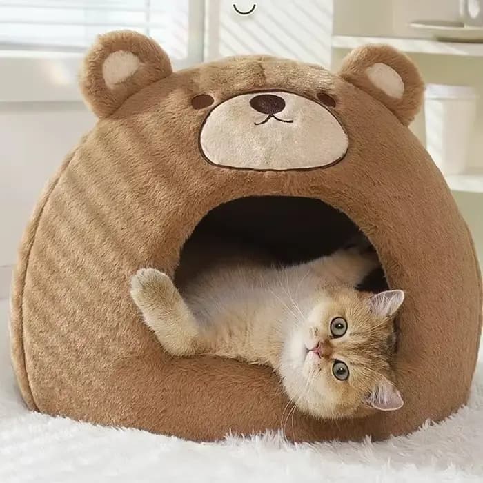 Nid de couchage fermé pour chat