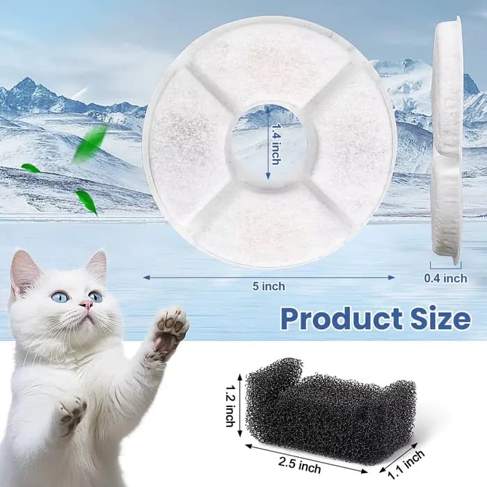 Remplacement du filtre de fontaine d'eau pour chat