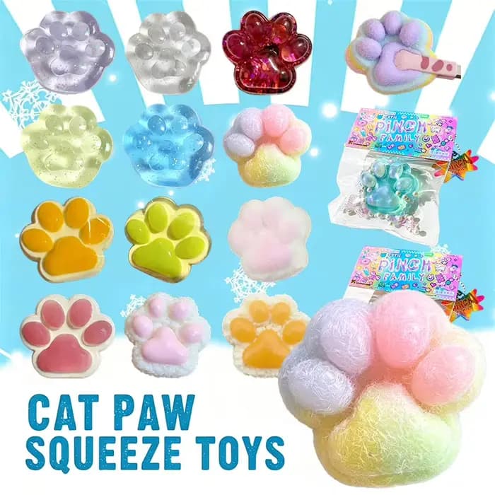 Jouets anti-stress Kawaii en forme de patte de chat, jouets sensoriels, simulation de patte de chat, jouets moelleux pour adultes, décoration de bureau, cadeau de décompression